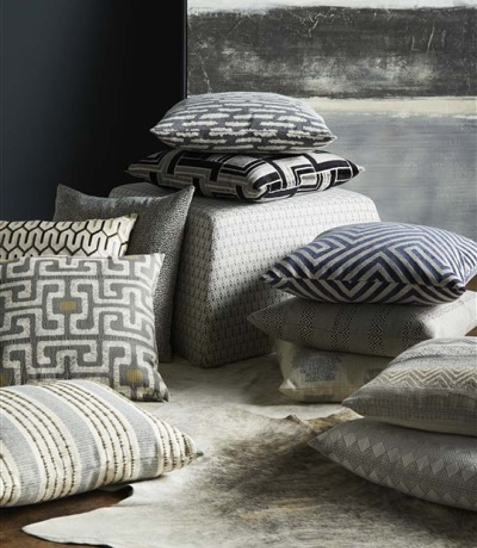 Mutiple different throw pillow designs